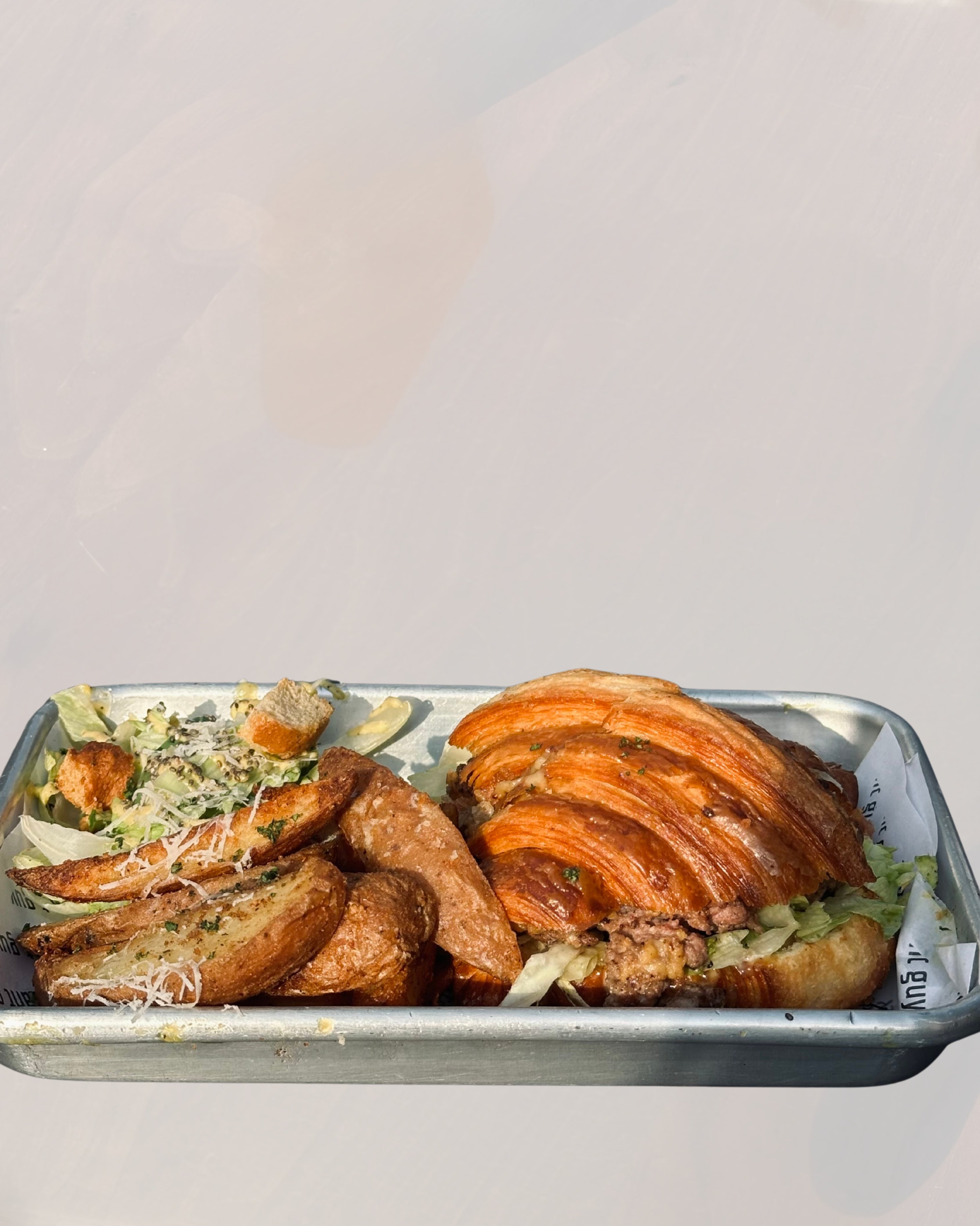 Buttery Beef Sandwich in Croissant