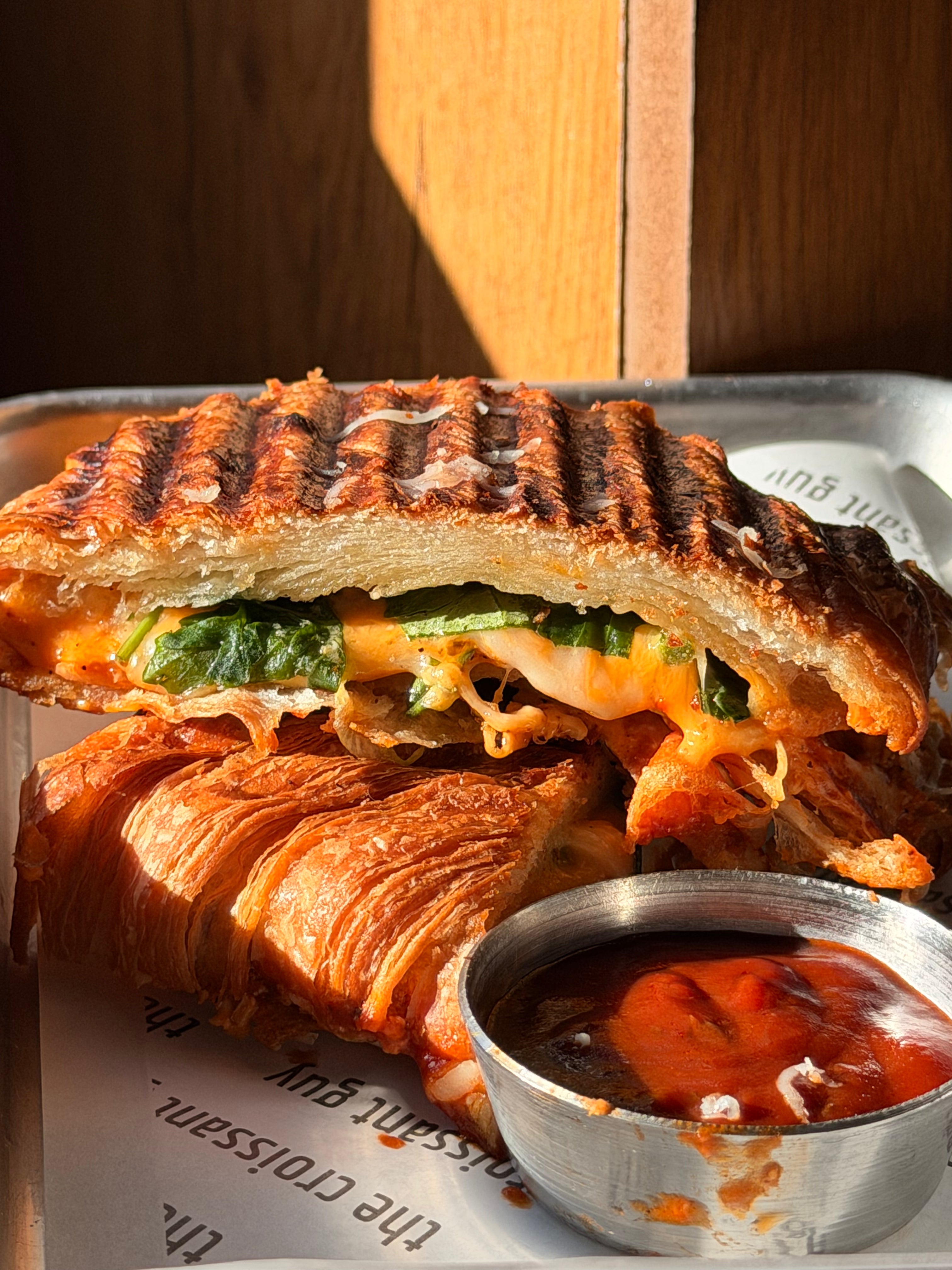 Parm Croissant Panini Sando